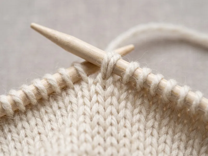 Pulling the yarn back to create a double stitch in German Short Rows